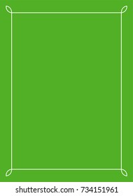 Green border frame book cover vector vintage background
