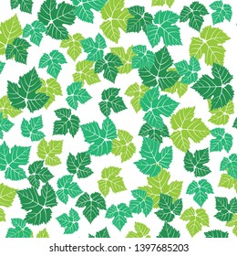 Green botanical leaves background, spring wallpaper
