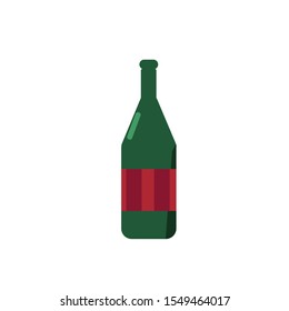 Green bottle icon.Used for wedding and greeting cards,posters,wallpapers,print,postcards and paper.
