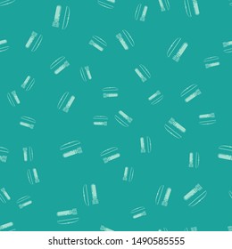 Green Bow and arrow in quiver icon isolated seamless pattern on green background.  Vector Illustration