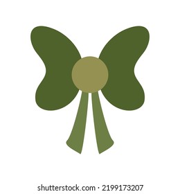 Arco verde sobre un fondo blanco. ilustración vectorial