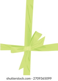 Arco verde sobre fondo blanco. Ilustración vectorial	
