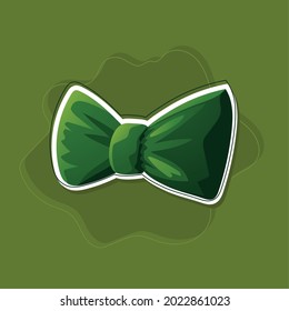 green bow tie accessory decoration