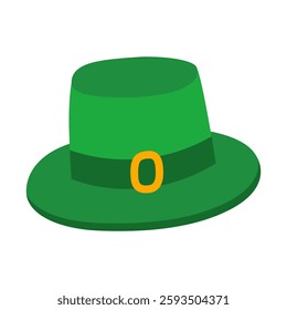 Green bowler hat. St. Patrick's Day. Vector illustration.