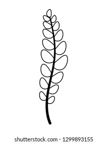 green branch leaves