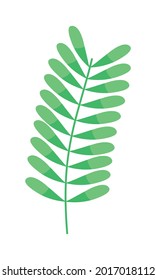 green branch with leaves design
