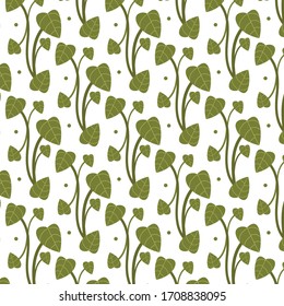 Green branches. Spring background. Eco-friendly packaging.