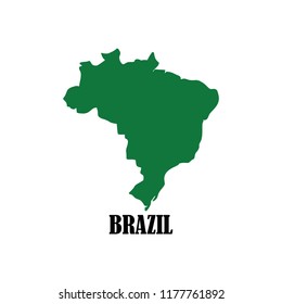 green brazil map icon