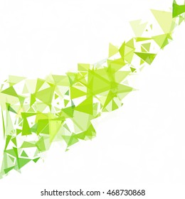 Green Break Mosaic Background, Creative Design Templates