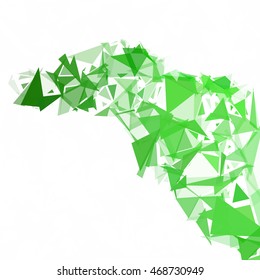 Green Break Mosaic Background, Creative Design Templates