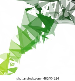Green Break Mosaic Background, Creative Design Templates