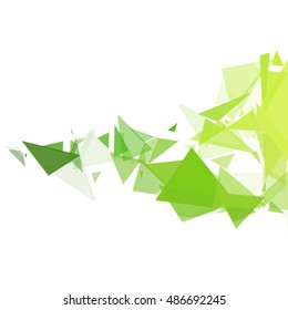 Green Break Mosaic Background, Creative Design Templates