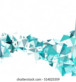 Green Break Mosaic Background, Creative Design Templates