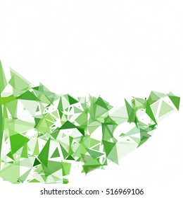 Green Break Mosaic Background, Creative Design Templates