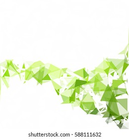 Green Break Mosaic Background, Creative Design Templates