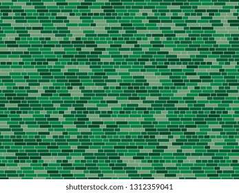 green brick wall background. vector brick wall texture for russian military holiday - february 23, day of defender of the fatherland