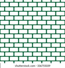 Green brick wall, stonewall seamless pattern