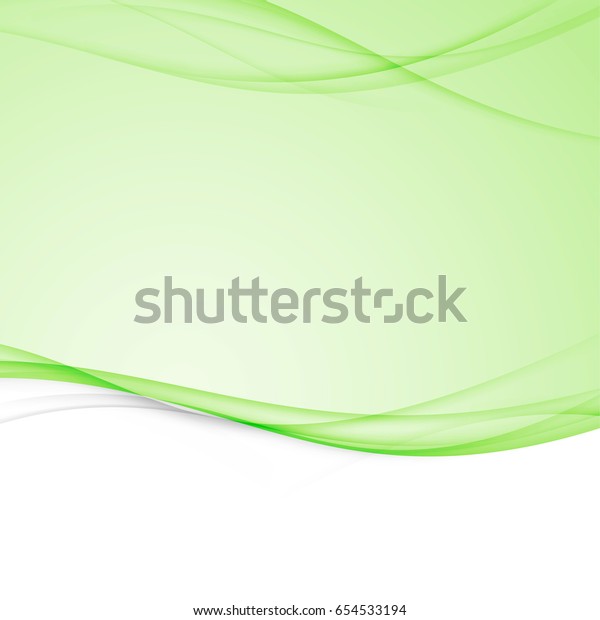 Green bright abstract modern swoosh\
wave border layout. Elegant smoke line graphic curve border\
dividing white and green backgrounds. Vector\
illustration