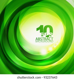 Green bright swirl background
