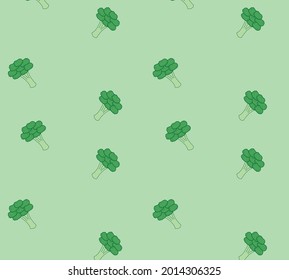 Green broccoli pattern. Healthy lifestyle. Healthy eating