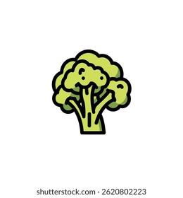 Green broccoli stands isolated promoting health benefit