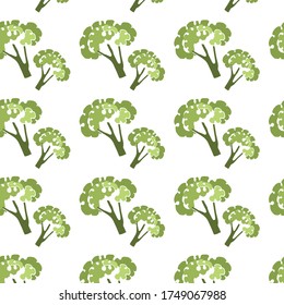 Green broccoli vector fresh organic vegetable nature cabbage food drawing raw vitamin agriculture