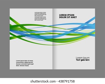 green brochure bi fold template
