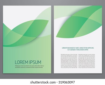  Green Brochure, Flyer, Annual Report, Magazine Template.