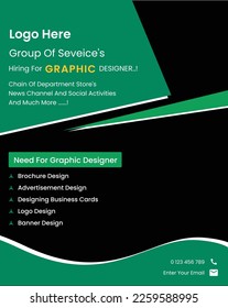 Green brochure post design new style