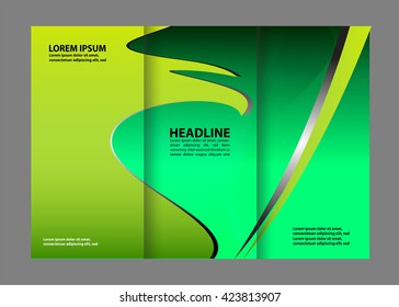 Green brochure template
