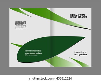 Green brochure template
