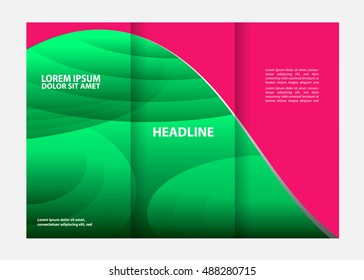 Green brochure template
