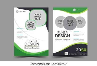 Green Brochure Template Flyer Design