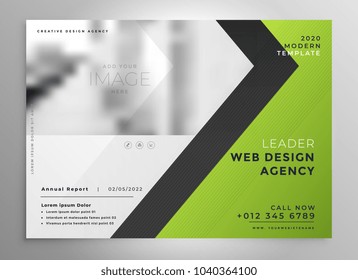 Green Brochure Template Presentation Design