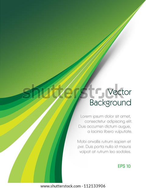 Green Brochure Vector Background This Image Stock Vector (Royalty Free ...