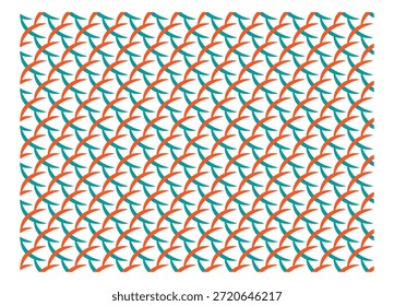 Green and brown abstract geometric shape seamless vector pattern ideal for wallpapers, textiles, packaging, and web backgrounds.
