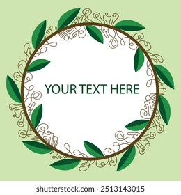 green and brown colored nature themed template, background, wallpaper illustration. Green and brown woody texture card, poster, invitation, banner template clipart.