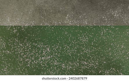 Green and brown damage wall texture paint 