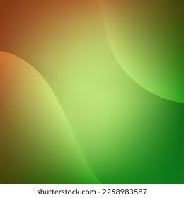 Green and brown gradient mesh with transparent curves nice for wallpaper, banner or card