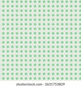 Green and brown repeating floral pattern seamless background for textile design and decoration