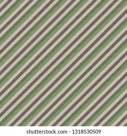 Green brown striped seamless pattern. Vector illustration.