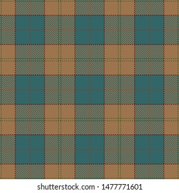 Green and Brown Tartan Plaid Scottish Seamless Pattern. Texture from tartan, plaid, tablecloths, shirts, clothes, dresses, bedding, blankets and other textile.