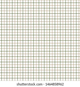 Green and Brown Tattersall Check Pattern. Men's Shirt Fashion Textile Fabric. Repeating Tile Plaid Pattern.
