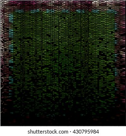 Green brown triangle on black beautiful background