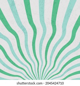 Rayos verdes, marrones y blancos. Antecedentes de los rayos abstractos. Fondo vectorial.