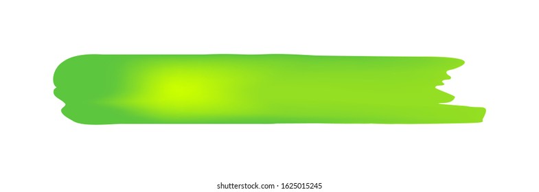 Green Brush Marks On White Background Stock Vector (Royalty Free ...