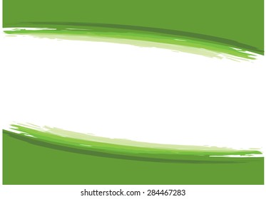 green brush stroke with background