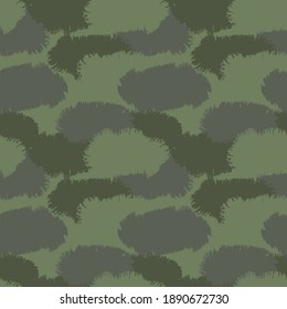 Green Brush Stroke Camouflage abstract seamless pattern background suitable for fashion textiles, graphics