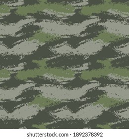 Green Brush Stroke Camouflage abstract seamless pattern background suitable for fashion textiles, graphics