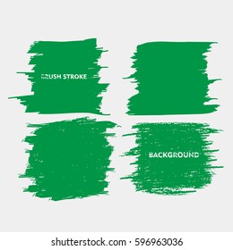 green brush stroke frame set.flat abstract background for text. design element. boxes shape